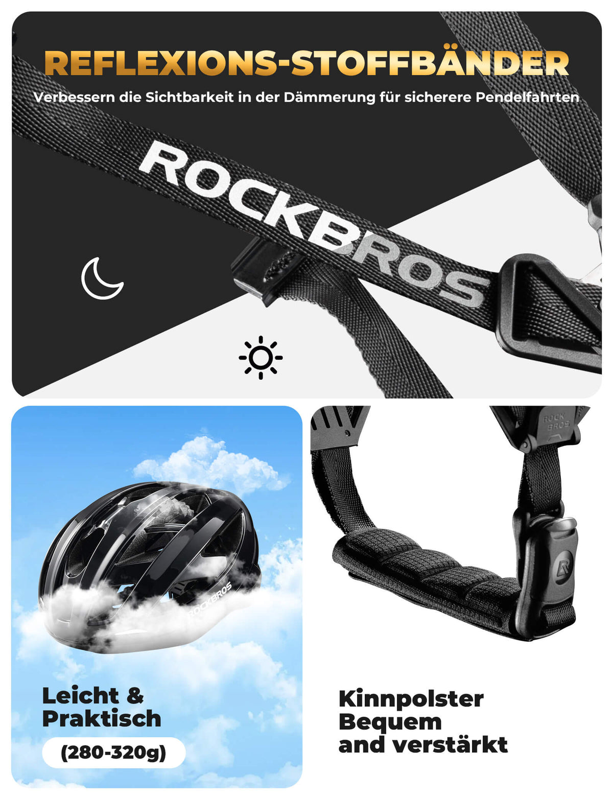 Fahrradhelm mit Verstärkungsrahmen 58-62cm