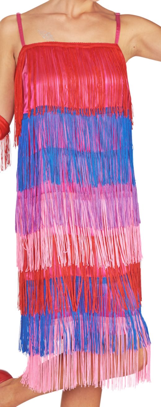 Charleston Flapper Girl "Charlene" Kostüm für Damen - Bunt