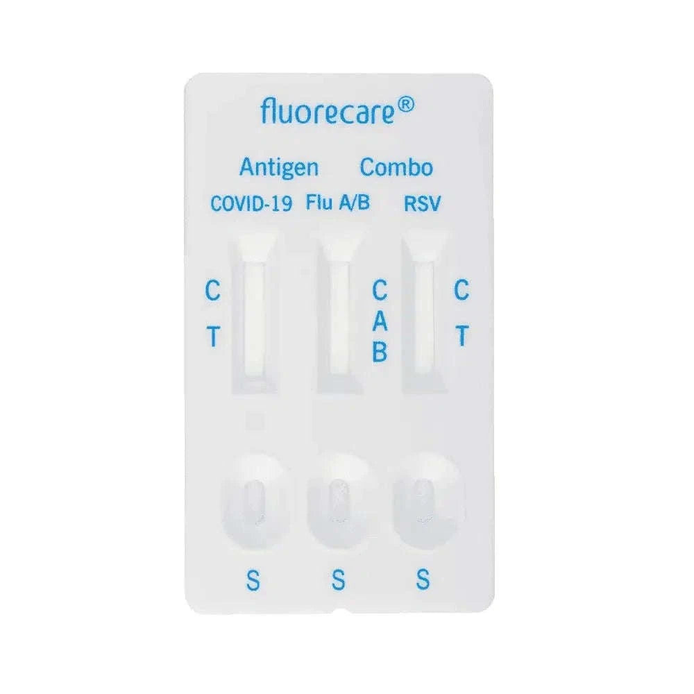 Fluorecare SARS-CoV-2, Influenza A + B & RSV Antigen Kombi Test, 1 Stück | Packung (1 Test) Namma Markt