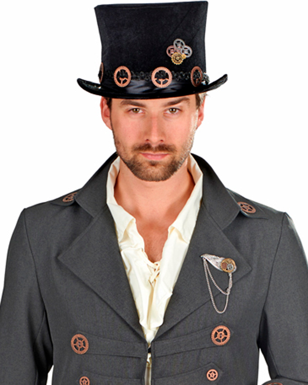 Flügel Brosche zum Steampunk Kostüm - 414014 | Bronze