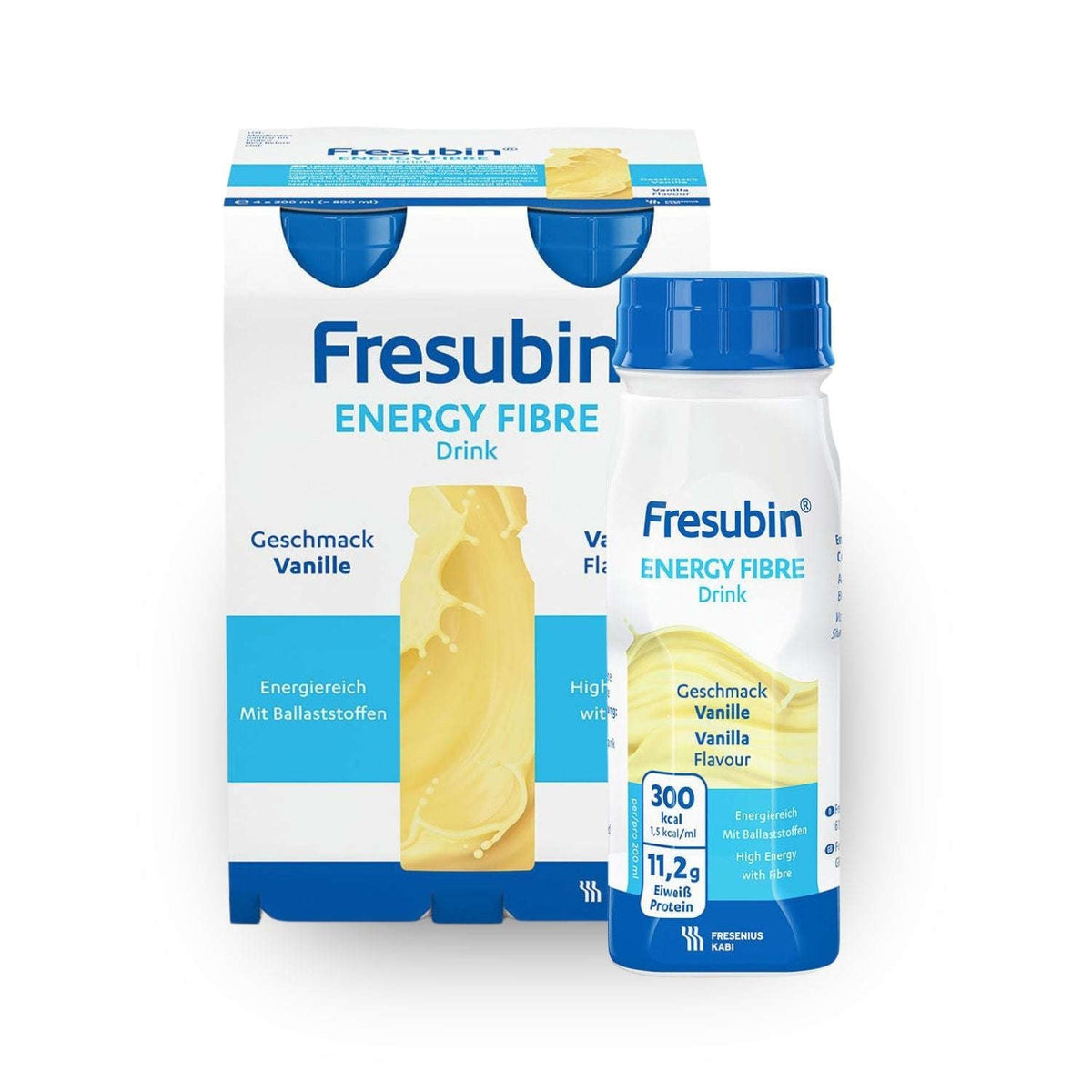 Fresubin Energy Fibre Drink 4 x 200 ml | Packung (4 Flaschen) Namma Markt