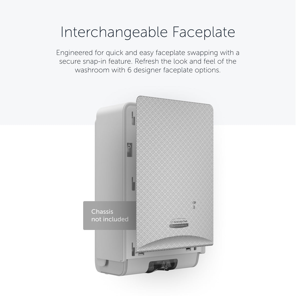 Kimberly-Clark Professional™ Icon™ Dispenser Faceplate - eSkinCare / 20.32 cm x 27.30 cm x 3.81 cm