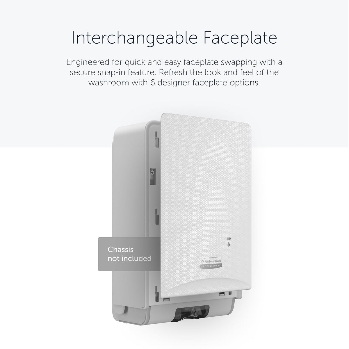 Kimberly-Clark Professional™ Icon™ Dispenser Faceplate - eSkinCare / 20.32 cm x 27.30 cm x 3.81 cm