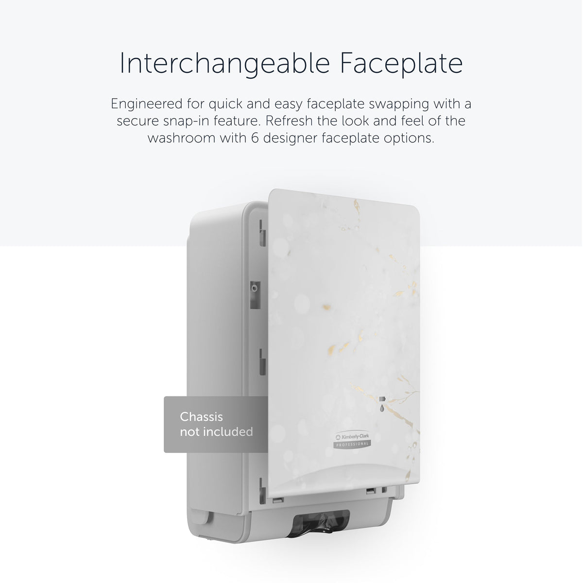 Kimberly-Clark Professional™ Icon™ Dispenser Faceplate - eSkinCare / 20.32 cm x 27.30 cm x 3.81 cm