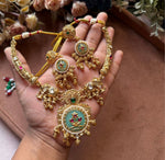 Traditional Antique Gold Plated Choker Jewelry Set for Women in Germany (Onam Special)