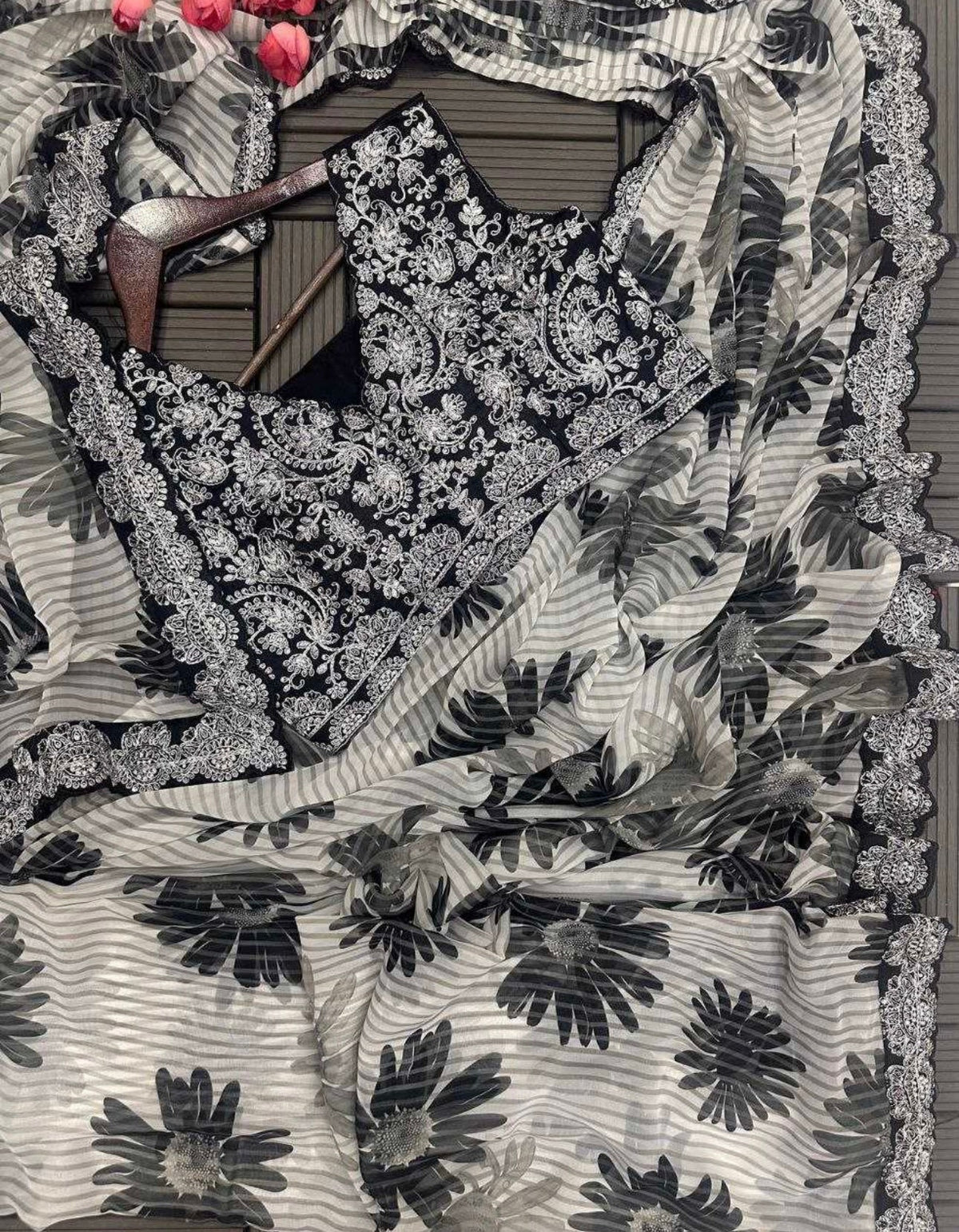 Ready to wear Saree with stitched blouse