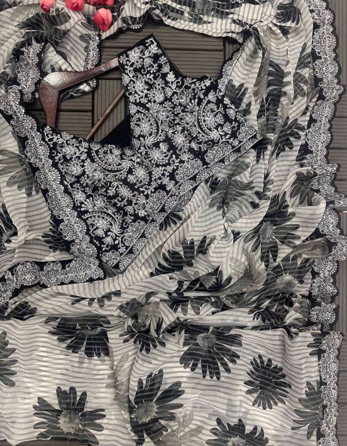 Ready to wear Saree with stitched blouse