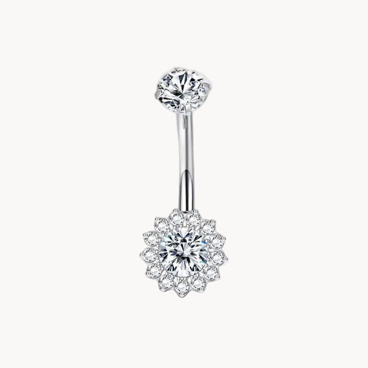 Blütenhalo Bauchnabelpiercing aus Titan