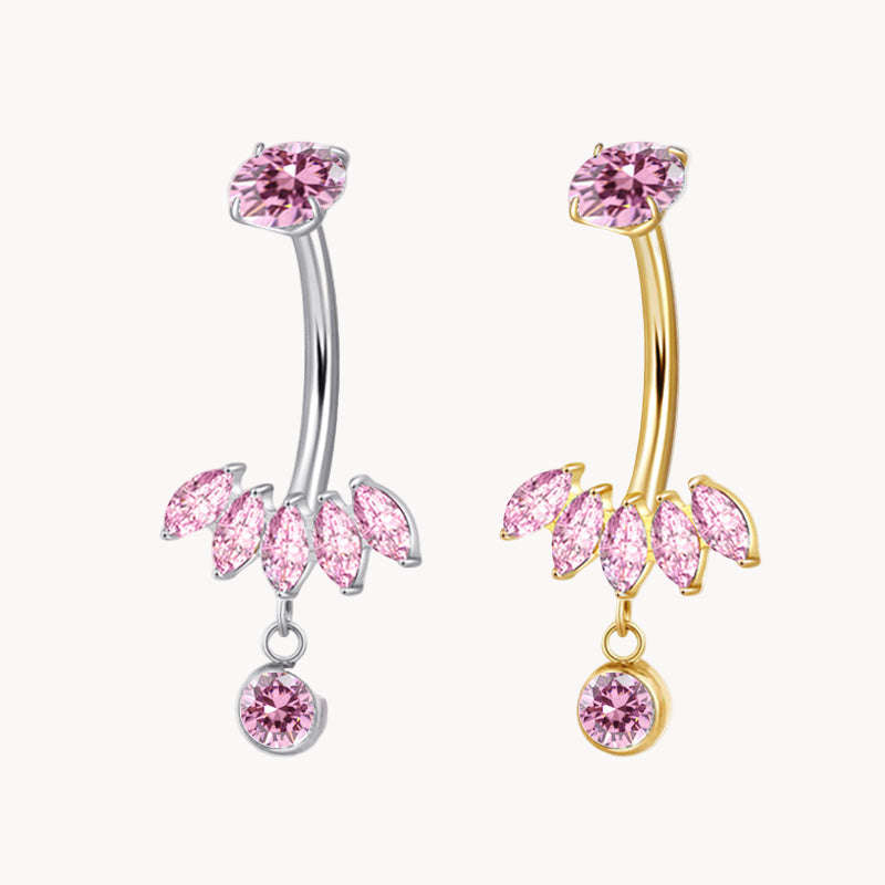 Marquise Pink Bauchnabelpiercing aus Titan Namma Markt