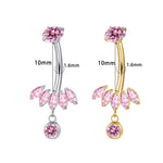 Marquise Pink Bauchnabelpiercing aus Titan Namma Markt