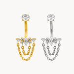 Marquise Kette Bauchnabelpiercing aus Titan