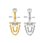 Marquise Kette Bauchnabelpiercing aus Titan