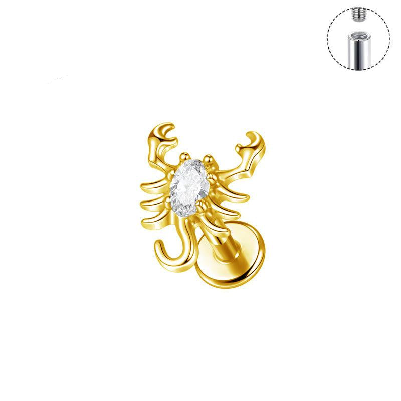 Skorpion Labret aus Titan