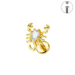 Skorpion Labret aus Titan