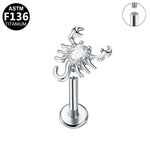 Skorpion Labret aus Titan