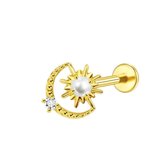 Sonne und Mond Labret aus Titan