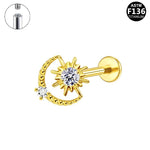 Sonne und Mond Labret aus Titan