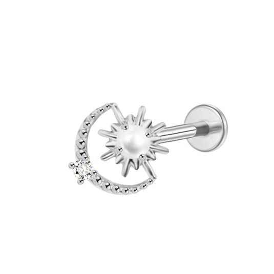 Sonne und Mond Labret aus Titan