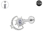Sonne und Mond Labret aus Titan