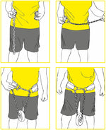 Dip Gürtel Leder - Schwarz - MG Sports® - G6
