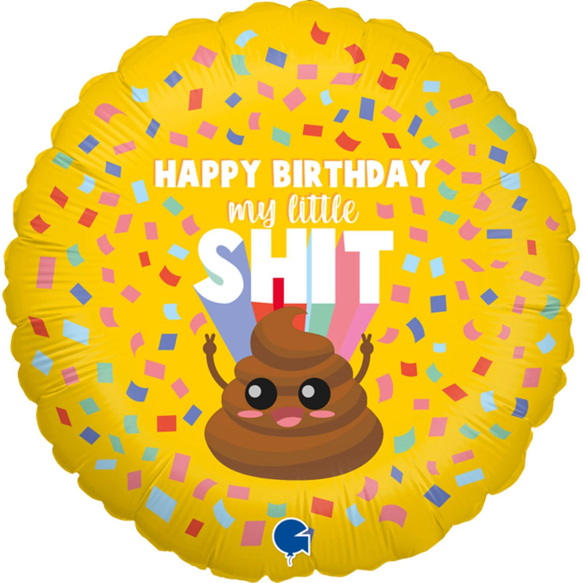 18"/Ø46cm Folienballon "Happy Birthday" my little shit