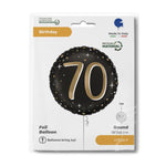 18"/Ø46cm Folienballon "Sparkling Black" | #70