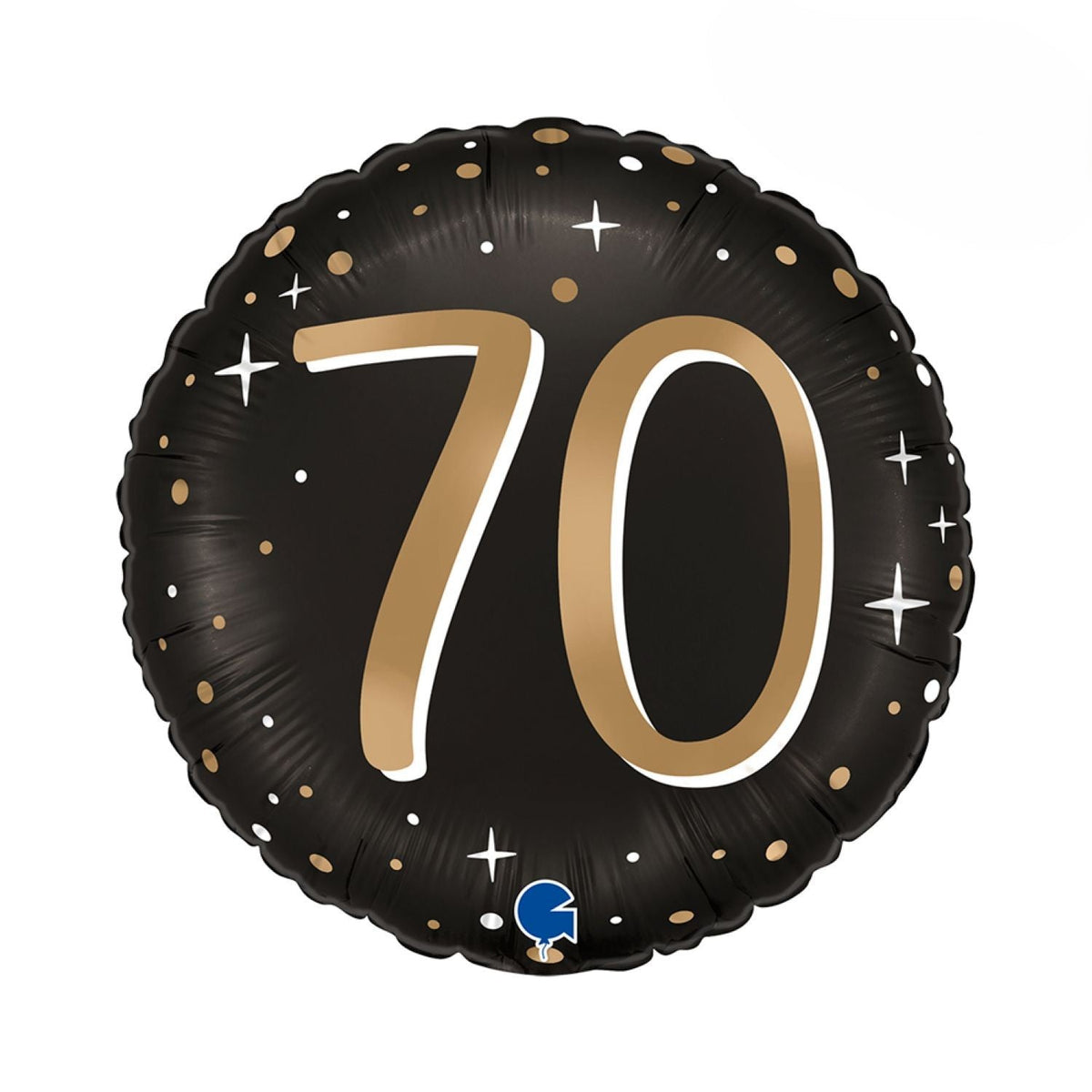 18"/Ø46cm Folienballon "Sparkling Black" | #70
