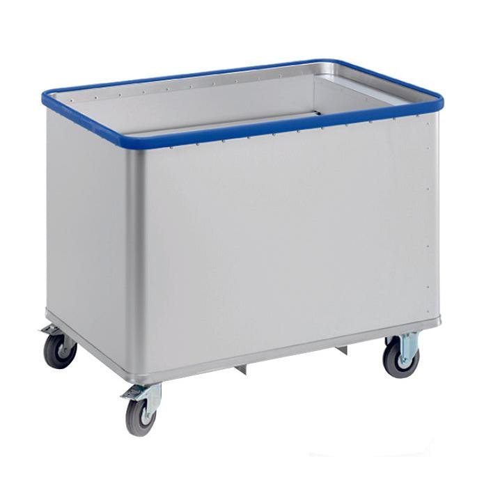 Novocal Federbodenwagen Material: eloxiertes Aluminium 1 rundumlaufende Stoßsicherung, oben 2 Bock | Packung (1 Stück)