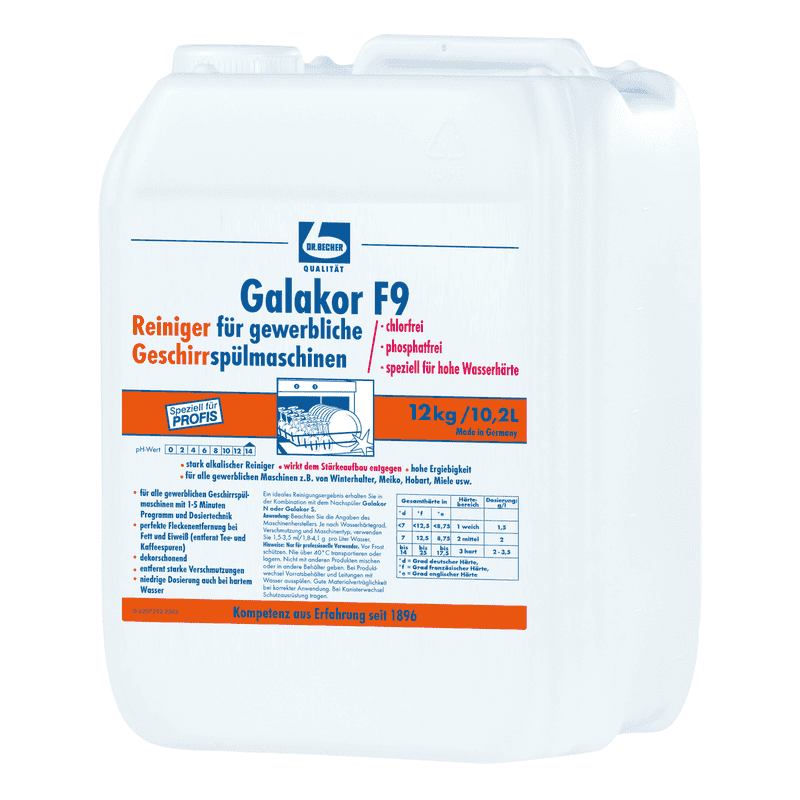 Dr. Becher Galakor F9 Geschirrreiniger - 12 kg Kanister | Kanister (12 kg) Namma Markt