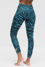 Ganga Leggings 7/8 zebra turquoise