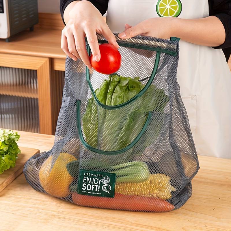 Aufbewahrungstasche aus Mesh für Gemüse & Obst Organizer für´s Wohnmobil