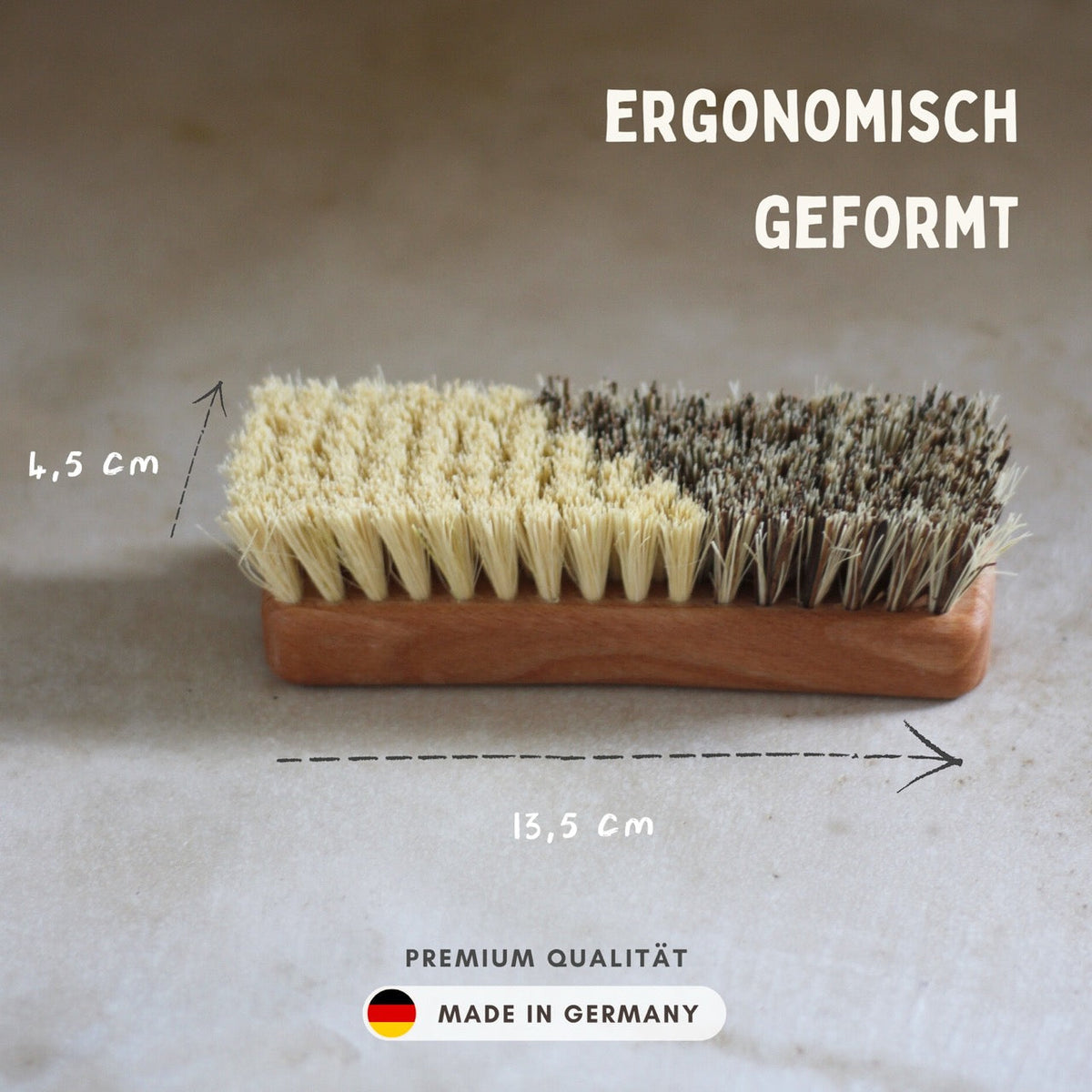 Gemüsebürste Holz zwei Härtegrade - Obst- & Gemüsereiniger
