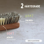 Gemüsebürste Holz zwei Härtegrade - Obst- & Gemüsereiniger