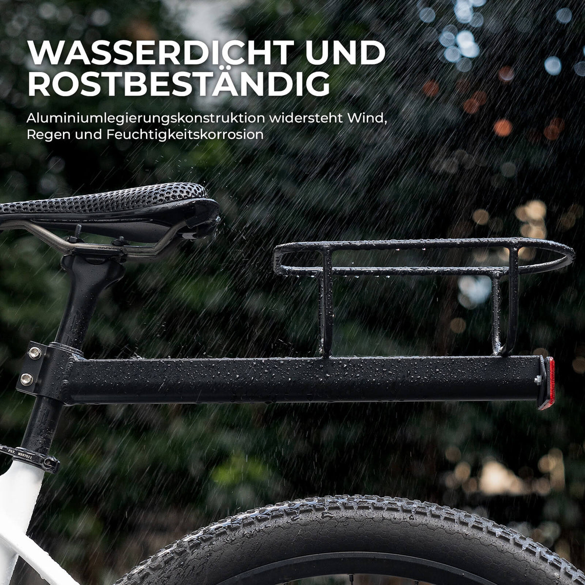 Gepäckträgertasche Wasserfest Schnellspanner Design mit Halterung
