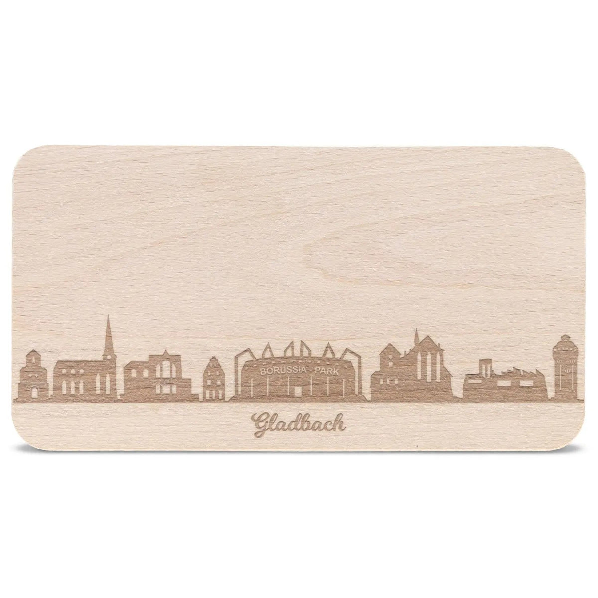 Frühstücksbrettchen Skyline Gladbach