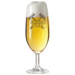 Stölzle Lausitz Bierglas mit Gravur "Glück auf" Schlägel + Eisen