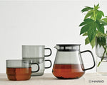 Hario Colors Tee- & Kaffee-Server – 600 ml stilvolle Glas-Karaffe