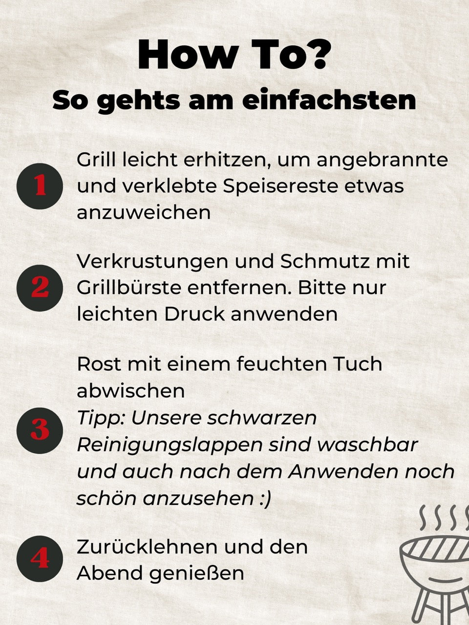 Grillbürste Messing für Gussrost & Grillrost Reinigung - Gusseisen Reiniger