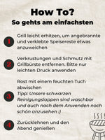 Grillbürste Messing für Gussrost & Grillrost Reinigung - Gusseisen Reiniger