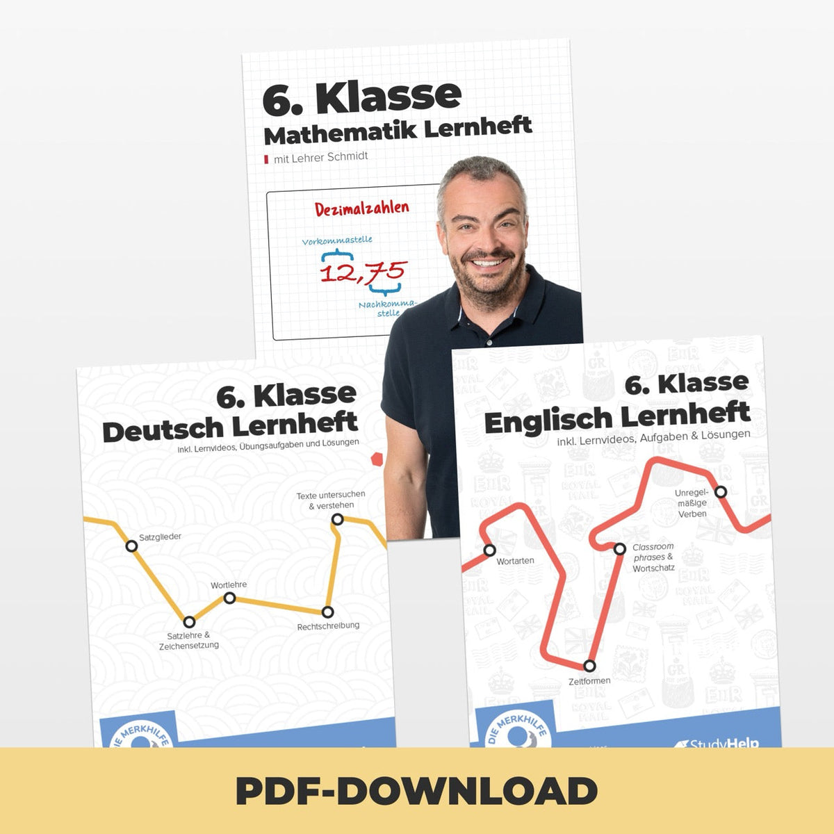 Hauptfächer Set für die 6. Klasse