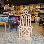 Grubenlampe Holz XXL