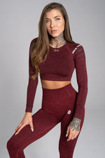 Rashguard - Burgundy Melange