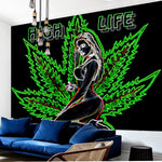 Weed Trance Schwarzlichtposter