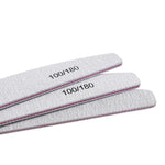 10Pcs 100/180 UV Nail File Sanding Polishing Buffer Block