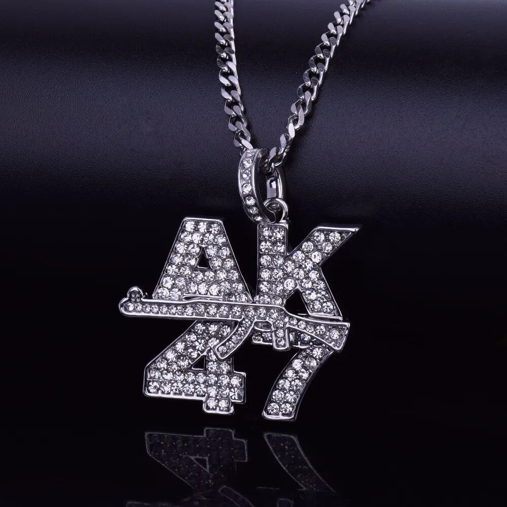 Goldfarbene Bling Halskette