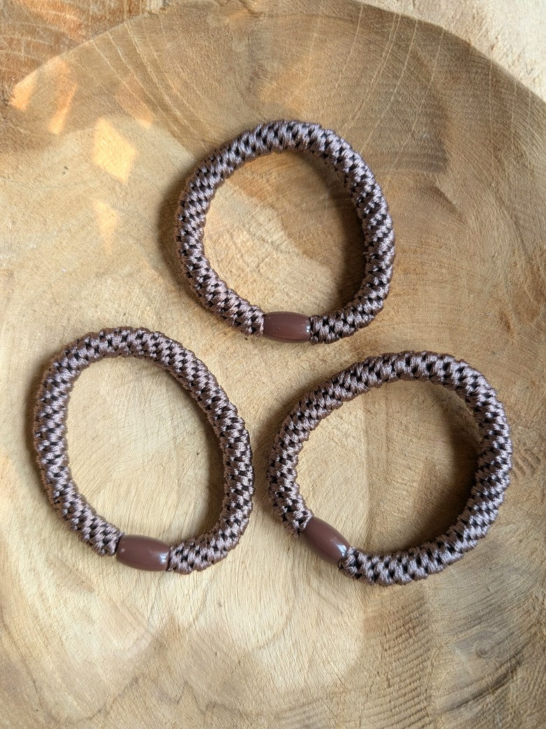 Haargummi Armband Kknekki Stil Gr. S Ø 4cm elastisch Kupfer