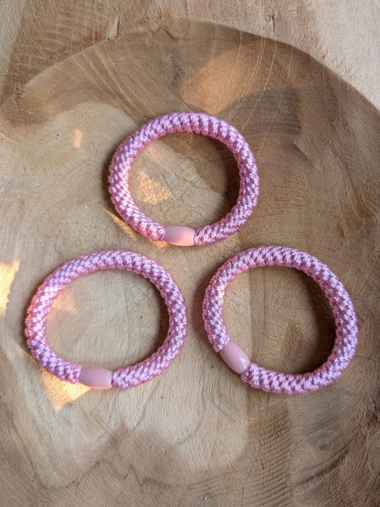Haargummi Armband Kknekki Stil Gr. S Ø 4cm elastisch Rosa