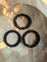 Haargummi Armband Kknekki Stil Gr. S Ø 4cm elastisch Schwarz