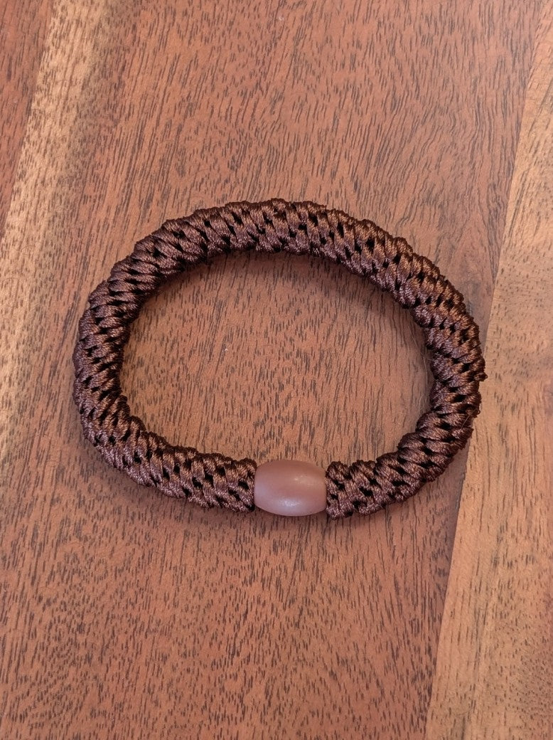 Haargummi Armband Kknekki Stil elastisch Kupfer Braun