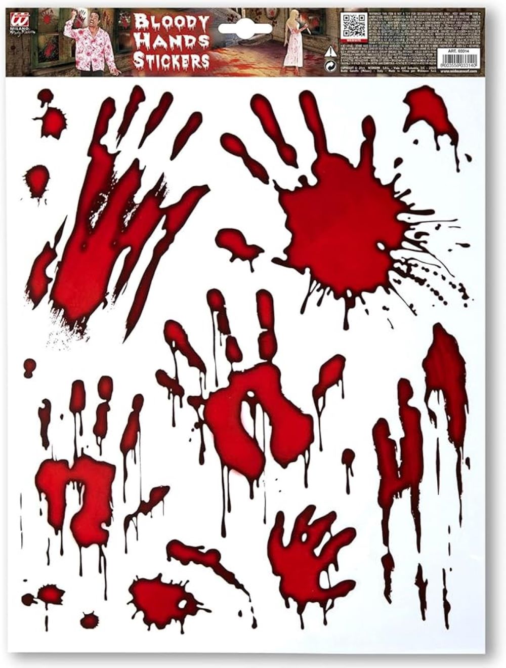 Blutige Hände Halloween Dekorations Artikel - Wandtattoos